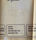 The Salmon, Belford, signed Original VAUX plans