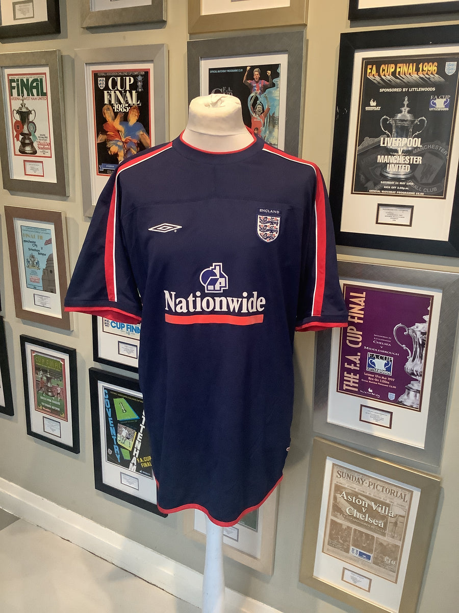 England match worn Umbro nationwide training top XXL – Fans Museum