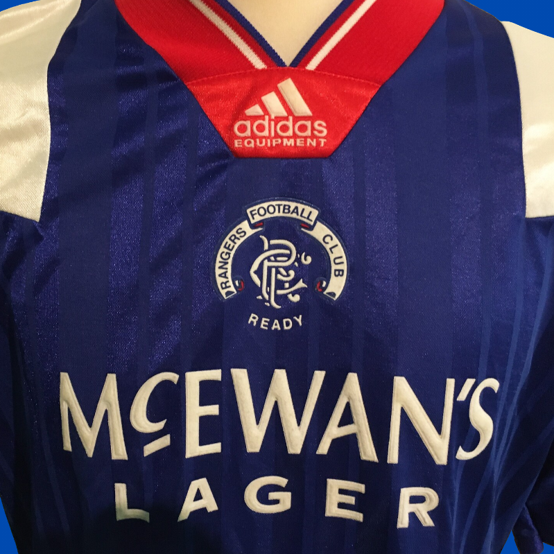 1992-94 Rangers adidas Player Issue Home Shirt L/S L/XL