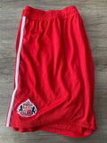 Red Sunderland Adidas Shorts - White Outline Badge