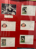 Framed Sunderland 1973 Signatures and Tickets