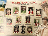 Sunderland AFC 1973 FA Cup Full Signed Team Print - A2