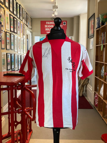 Sunderland 1973 Score Draw Shirt Signed by Bobby Kerr *M*