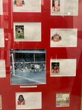 Framed Sunderland 1973 Signatures and Tickets