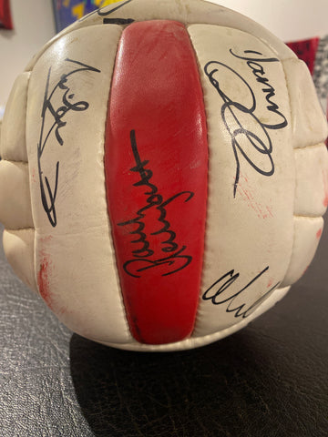 Old Team Ball Signed