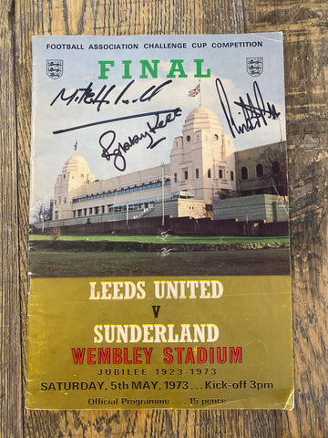 1973 FA Cup Final Programme Signed by Bobby Kerr, Micky Horswill, Ritchie Pitt