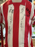 Sunderland 1973 Score Draw shirt signed by 6 players *L*