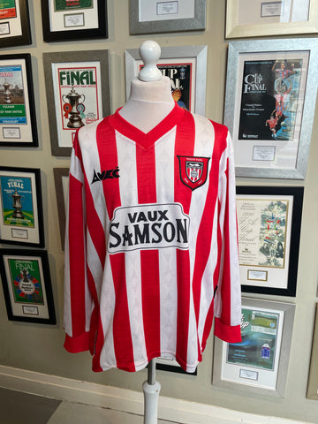 Sunderland 96/97 avec home shirt Roker park 100 years- Large