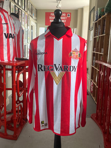 Sunderland AFC Home Shirt Large Long Sleeve 2004/05