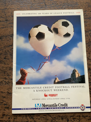 The Mercantile Credit Football Festival. A Knockout Weekend
