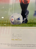 Framed Signed Ally McCoist MBE Glasgow Rangers and Scotland Signed Picture