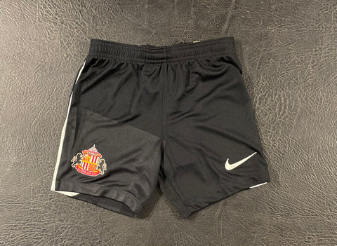 Sunderland Black nike match shorts- XS youth