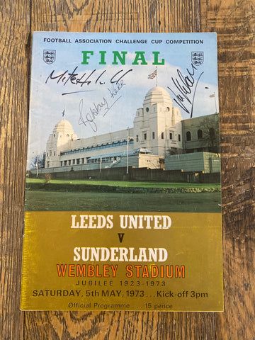 1973 FA Cup Final Programme Signed by Bobby Kerr, Micky Horswill and Vic Halom