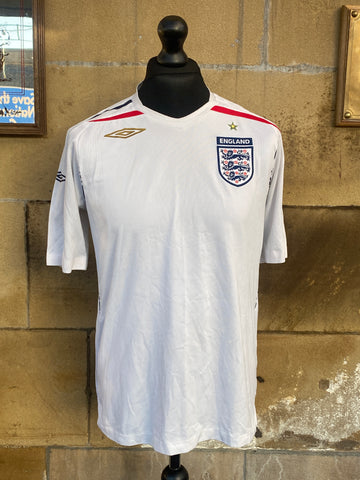 England Home Shirt 2007/09 Medium