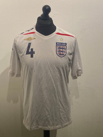 England Home Shirt “Gerrard” 2007/09 Medium