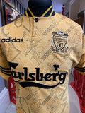 Signed Liverpool Shirt L 1995 Away