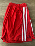 Red Sunderland Adidas Shorts - White Outline Badge