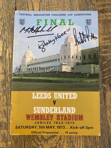 1973 FA Cup Final Programme Signed by Bobby Kerr, Micky Horswill, Ritchie Pitt