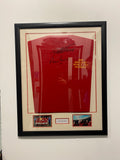 Framed England 1966 Signed Shirt