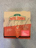 Small Papa Johns Pizza Box Signed by Lynden Gooch