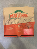 Small Papa Johns Pizza Box Signed by Lynden Gooch