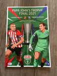 Squad Signed Papa John’s trophy final winning home shirt- small 6/11