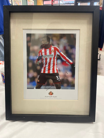 Framed Asamoah Gyan Signed Picture