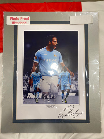 Ready To Frame Signed Joleon Lescott Collage