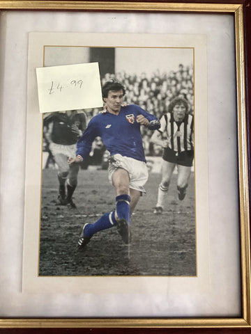 Gary Rowell Hattrick vs Newcastle framed picture