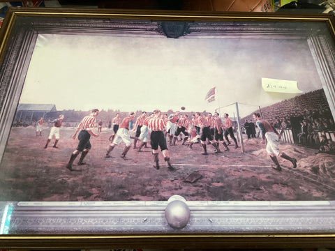 1895 Framed Sunderland VS Aston Villa Picture