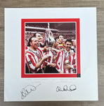 Sunderland 1998/99 Division One Champions, Kevin Ball and Kevin Phillips signed print