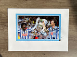 Coventry City 1987 FA Cup final, ‘Houchen, Bennett and the cup’ signed print
