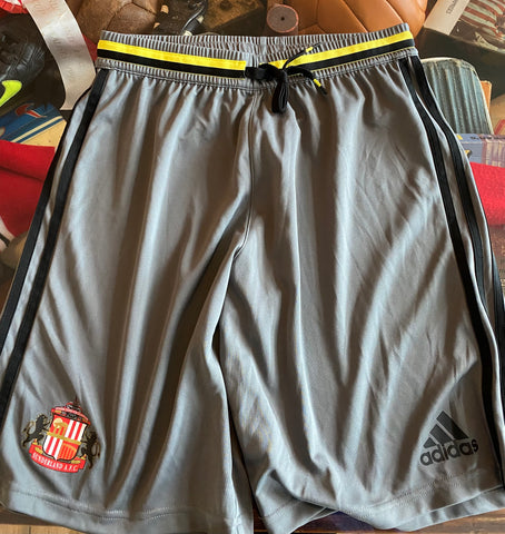 Sunderland grey training shorts 16/17 medium