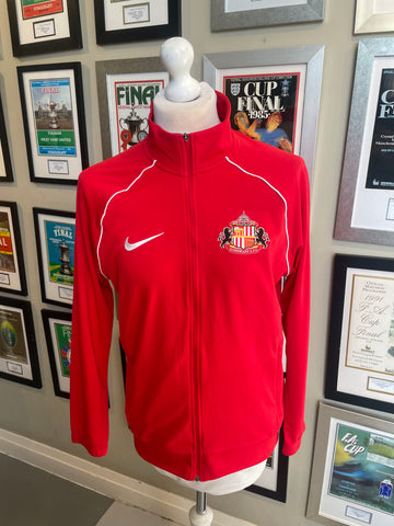 Sunderland Nike red tracksuit top player issued 23-24 season