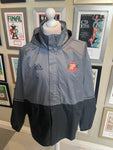 Sunderland black and grey adidas hooded windbreaker 16-17 season.