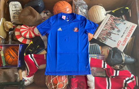 Sunderland Adidas blue training shirt Small/9-10 youth