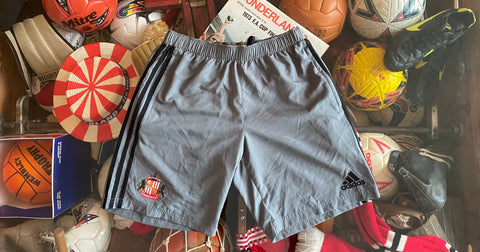 Sunderland grey Adidas shorts- Medium