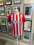 Squad Signed Papa John’s trophy final winning home shirt- small 6/11