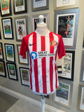 Squad Signed Papa John’s trophy final winning home shirt- small 5/11