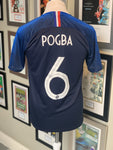 France Home Shirt 2018 World Cup Paul Pogba #6 *M* World Cup Winners