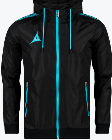 Avec Enigma Rain and Train Jacket - Black/Turquoise