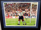 Framed Gazza England 1996 Celebration signed by Paul Gazza Gascoigne