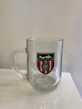 Large Sunderland Black Ship Badge Glass Tankard