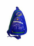 Pelé Brazil Sling Backpack / Rucksack – Blue & Green – Football Legend Design