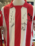 Sunderland 1973 Score Draw shirt signed by 7 players *XL*