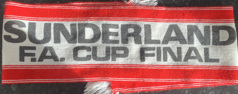 Vintage Sunderland AFC FA Cup final Scarf