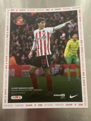 R&W - Issue 10 - SAFC vs West Bromwich Albion - 9th December 2023