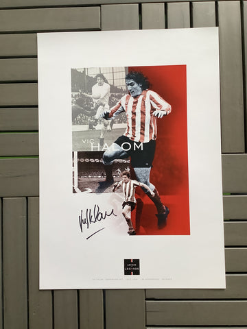 Vic Halom Sunderland Moments Signed Print