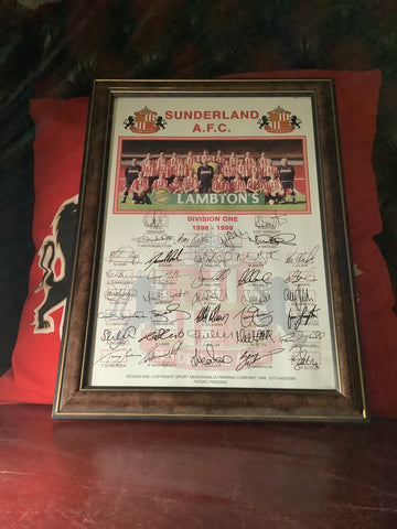 Framed Signed Division One 1998-1999 Team Picture