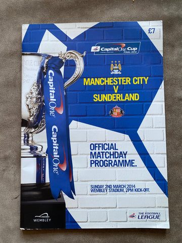 Sunderland Capital One Cup Final 2014 Programme